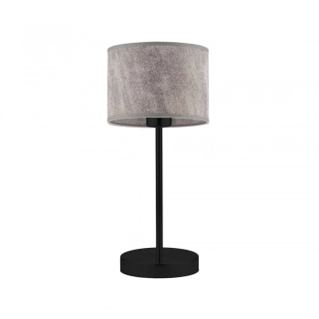 Nicea lampka stołowa 1xE27 abażur beton, stelaż (biały, czarny, srebrny, chrom, stal szczotkowana, stare złoto)