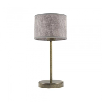 Nicea lampka stołowa 1xE27 abażur beton, stelaż (biały, czarny, srebrny, chrom, stal szczotkowana, stare złoto)