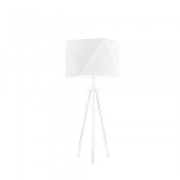 Lysne Soveto lampka stołowa E27 abażur biały, stelaż biały