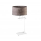 Alaska lampka stołowa 1xE27 abażur beton, stelaż (biały, czarny, srebrny) Lysne