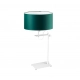 Alaska lampka stołowa 1xE27 abażur zielony, stelaż (biały, czarny, srebrny) Lysne