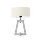 Clio lampka stołowa 1xE27 abażur écru, stelaż (biały, dąb, mahoń, popiel, heban)
