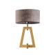 Clio lampka stołowa 1xE27 abażur beton, stelaż (biały, dąb, mahoń, popiel, heban) Lysne