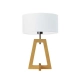 Clio lampka stołowa 1xE27 abażur biały, stelaż (biały, dąb, mahoń, popiel, heban) Lysne