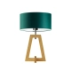 Clio lampka stołowa 1xE27 abażur zielony, stelaż (biały, dąb, mahoń, popiel, heban) Lysne