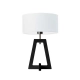 Clio lampka stołowa 1xE27 abażur biały, stelaż (biały, dąb, mahoń, popiel, heban)