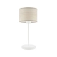 Lysne Nicea Eco lampka stołowa E27 abażur dąb bielony, stelaż biały