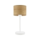 Lysne Nicea Eco lampka stołowa E27 abażur dąb sonoma, stelaż biały