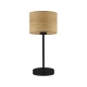 Lysne Nicea Eco lampka stołowa E27 abażur dąb sonoma, stelaż czarny