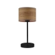 Lysne Nicea Eco lampka stołowa E27 abażur kasztanowy, stelaż czarny