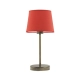 Siena lampka stołowa 1xE27 abażur czerwony, stelaż (biały, czarny, srebrny, chrom, stal szczotkowana, stare złoto)
