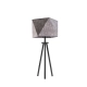 Lysne Soveto lampka stołowa E27 abażur beton, stelaż czarny
