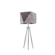 Lysne Soveto lampka stołowa E27 abażur beton, stelaż srebrny
