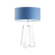 Thor lampka stołowa 1xE27 abażur niebieski, stelaż (biały, czarny, srebrny) Lysne
