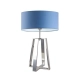 Thor lampka stołowa 1xE27 abażur niebieski, stelaż (biały, czarny, srebrny)