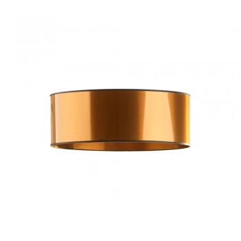 Dubaj Mirror 40cm lampa sufitowa E27 abażur złoty lub miedziany, stelaż czarny Lysne