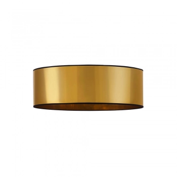 Dubaj Mirror 50cm lampa sufitowa E27 abażur złoty lub miedziany, stelaż czarny Lysne