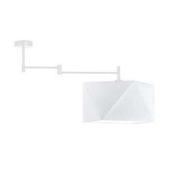 Lysne Harbin lampa sufitowa E27 abażur biały, stelaż biały