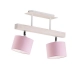 Lysne Epir lampa sufitowa 2xE27 abażur różowy,