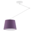 Lysne Juma lampa sufitowa E27 z regulowanym ramieniem abażur fioletowy