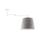 Lysne Tampa lampa sufitowa E27 abażur beton+denko, stelaż biały