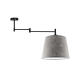 Lysne Tampa lampa sufitowa E27 abażur beton+denko, stelaż czarny