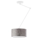 Lysne Newa lampa sufitowa E27 z regulowanym ramieniem abażur beton, stelaż biały