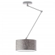 Lysne Newa lampa sufitowa E27 z regulowanym ramieniem abażur beton, stelaż srebrny