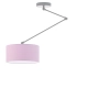 Newa lampa sufitowa E27 z regulowanym ramieniem abażur jasny fioletowy, stelaż (biały, czarny, srebrny)