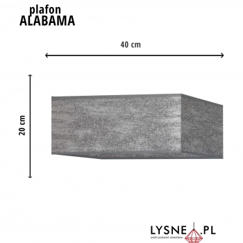 Alabama lampa sufitowa E27 abażur beton