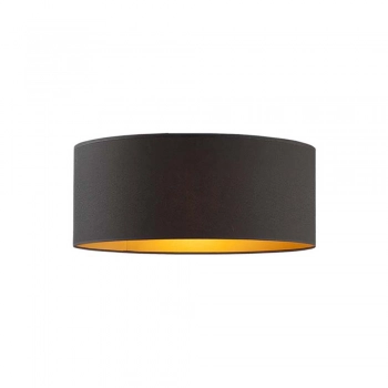 Dubaj Gold 30cm lampa sufitowa E27 abażur czarno - złoty Lysne