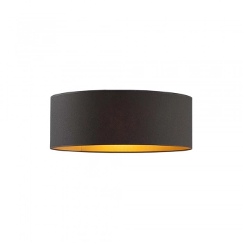 Dubaj gold 40cm lampa sufitowa E27 abażur czarno-złoty Lysne