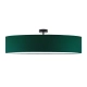 Grenada 100cm lampa sufitowa E27 abażur zielony, stelaż (biały, czarny, chrom, stal szczotkowana, stare złoto)