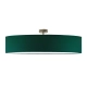 Grenada 100cm lampa sufitowa E27 abażur zielony, stelaż (biały, czarny, chrom, stal szczotkowana, stare złoto) Lysne