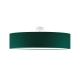Grenada 80cm lampa sufitowa E27 abażur zielony, stelaż (biały, czarny, chrom, stal szczotkowana, stare złoto) Lysne