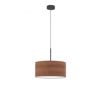 Sintra Eco 30cm lampa wisząca E27 abażur kasztanowy, stelaż (biały, czarny, chrom, stal szczotkowana, stare złoto)