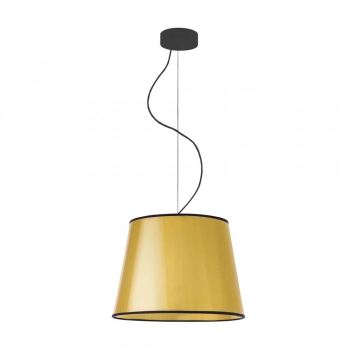 Lampa wisząca Tunis to klasyka w nowoczesnym wydaniu. Abażur w kształcie stożka podwieszony na solidnej, regulowanej kon