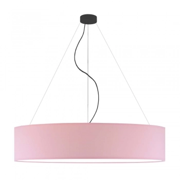 Porto 100cm lampa wisząca E27 abażur różowy, stelaż (biały, czarny, chrom, stal szczotkowana, stare złoto) Lysne