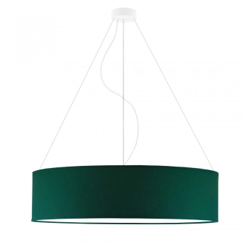 Porto 80cm lampa wisząca E27 abażur zielony, stelaż (biały, czarny, chrom, stal szczotkowana, stare złoto)