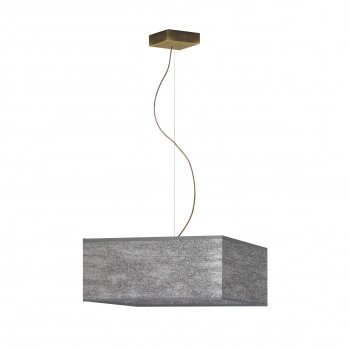 Sangria lampa wisząca E27 abażur beton, stelaż (biały, czarny, chrom, stal szczotkowana, stare złoto)
