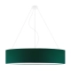 Porto 100cm lampa wisząca E27 abażur zielony, stelaż (biały, czarny, chrom, stal szczotkowana, stare złoto)