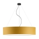 Porto 100cm lampa wisząca E27 abażur musztardowy, stelaż (biały, czarny, chrom, stal szczotkowana, stare złoto) Lysne