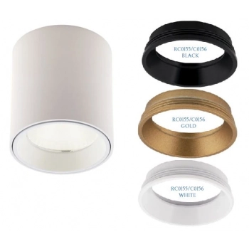 Tub lampa sufitowa okrągła C0155 LED 7W  35° biała światło ciepłe białe