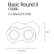 Basic Round II BK lampa sufitowa GU10 C0086 czarna