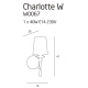 Charlotte kinkiet E14 W0067