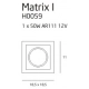 Matrix I WH lampa sufitowa AR111 H0059