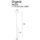 Organic I Black lampa wisząca LED 1W 60lm P0203 czarna