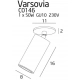 Varsovia lampa sufitowa GU10 C0146 mosiądz