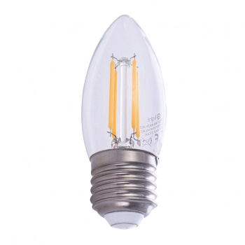 Żarówka filamentowa LED 4W C37 E27 2700K EKZF003