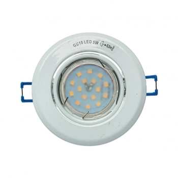 Oczka okrągłe GU10 1x5W LED białe EKZ2556